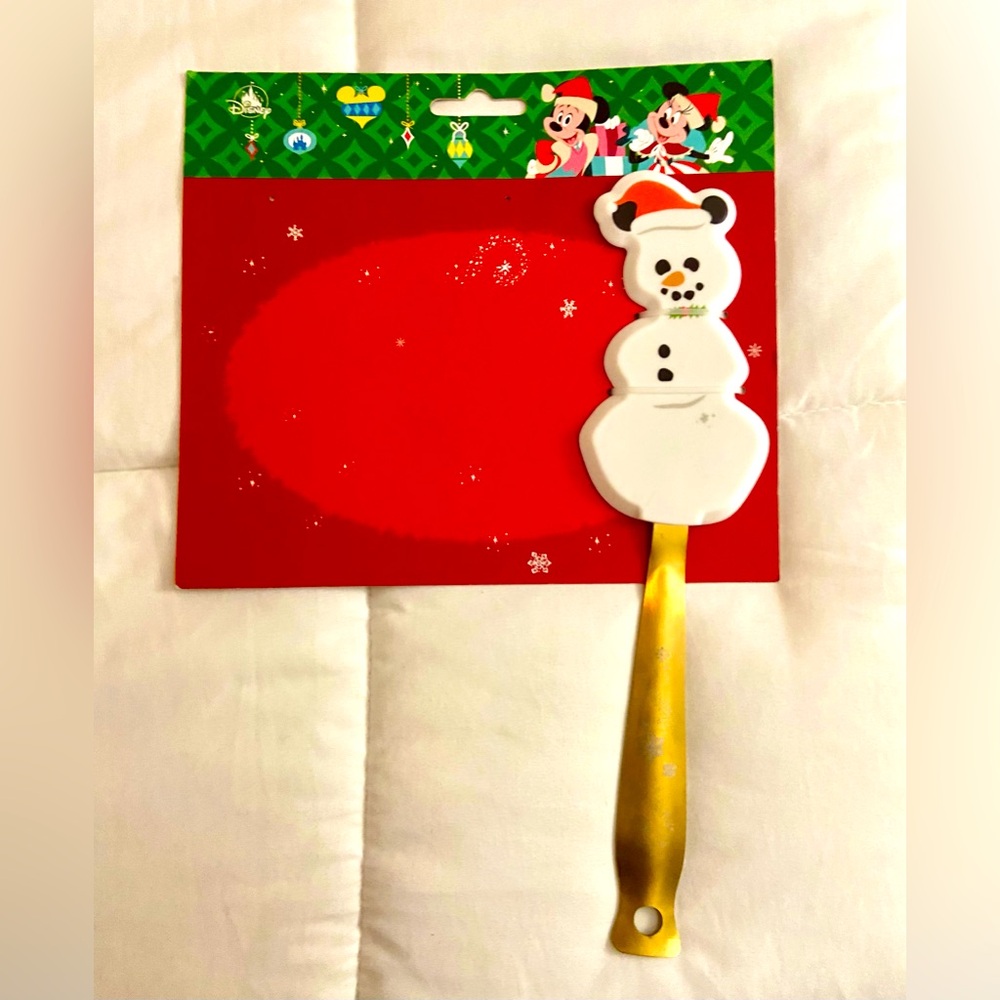 Disney Parks Classics Christmas Holiday Only Spatula Snowman *Missing OVEN MITT*